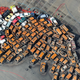 Image for article titled The chaos left behind by Typhoon Jebi, seen from the air